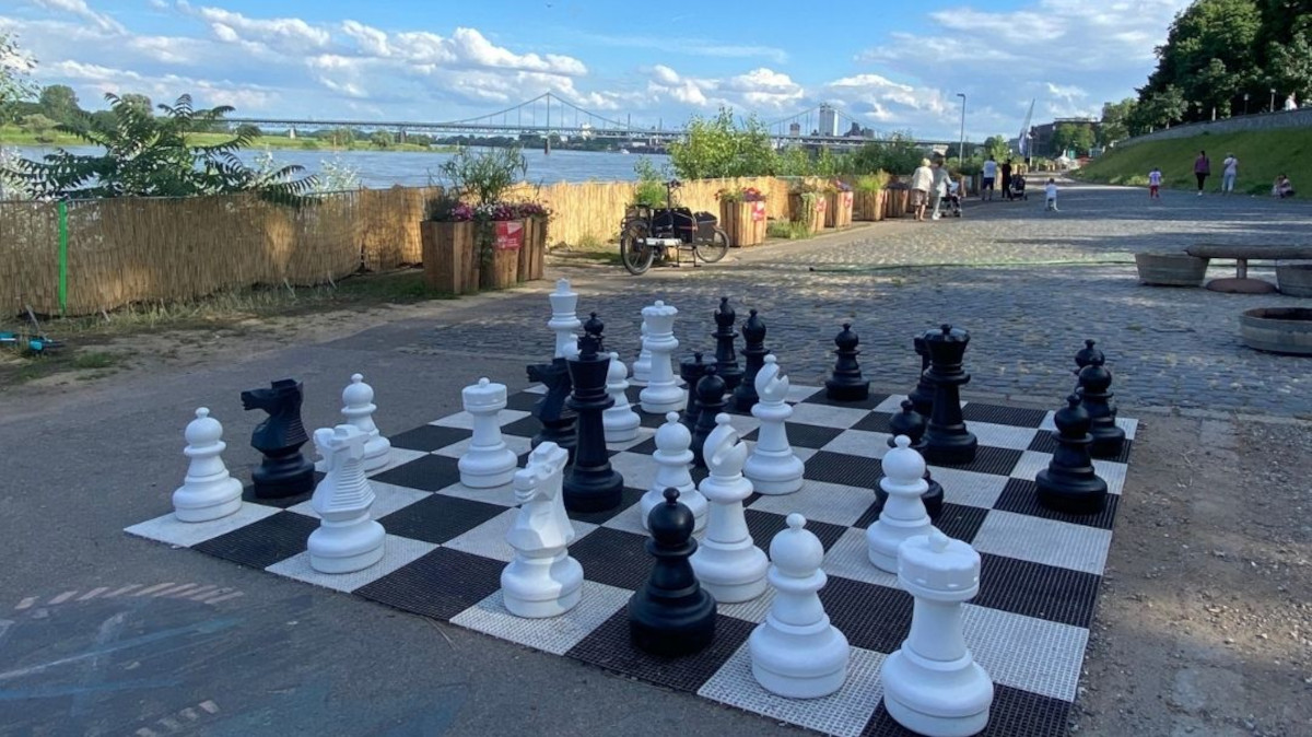 Das Schachspiel auf dem Werft-Gelände.Bild: Stadt Krefeld, Presse und Kommunikation