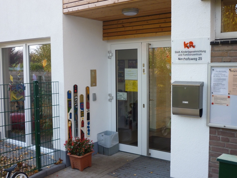 Kindertagesstätte Neuhofweg Eingangsbereich