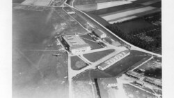 Luftaufnahmen des Flugplatzes Krefeld um 1927.  Foto: Stadt Krefeld, Stadtarchiv