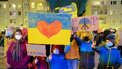 Die Beteiligung von Kindern bei der Friedensdemo war bemerkenswert. Bild: Stadt Krefeld, Presse und Kommunikation