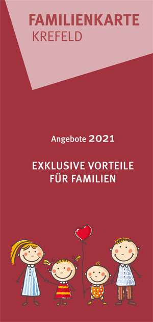 Deckblatt der Broschüre der Familienkarte 2021