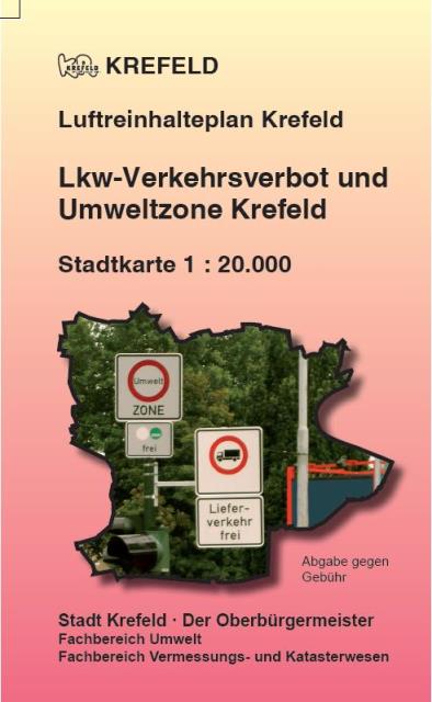 Bild der Karte LKW-Verkehrsverbot und Umweltzone Krefeld