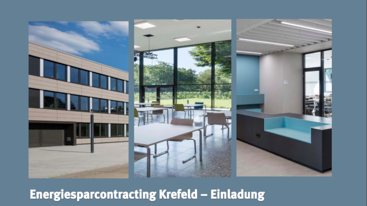 Informationsveranstaltung zum Energiesparcontracting in Krefeld Grafik: Stadt Krefeld, ZGM