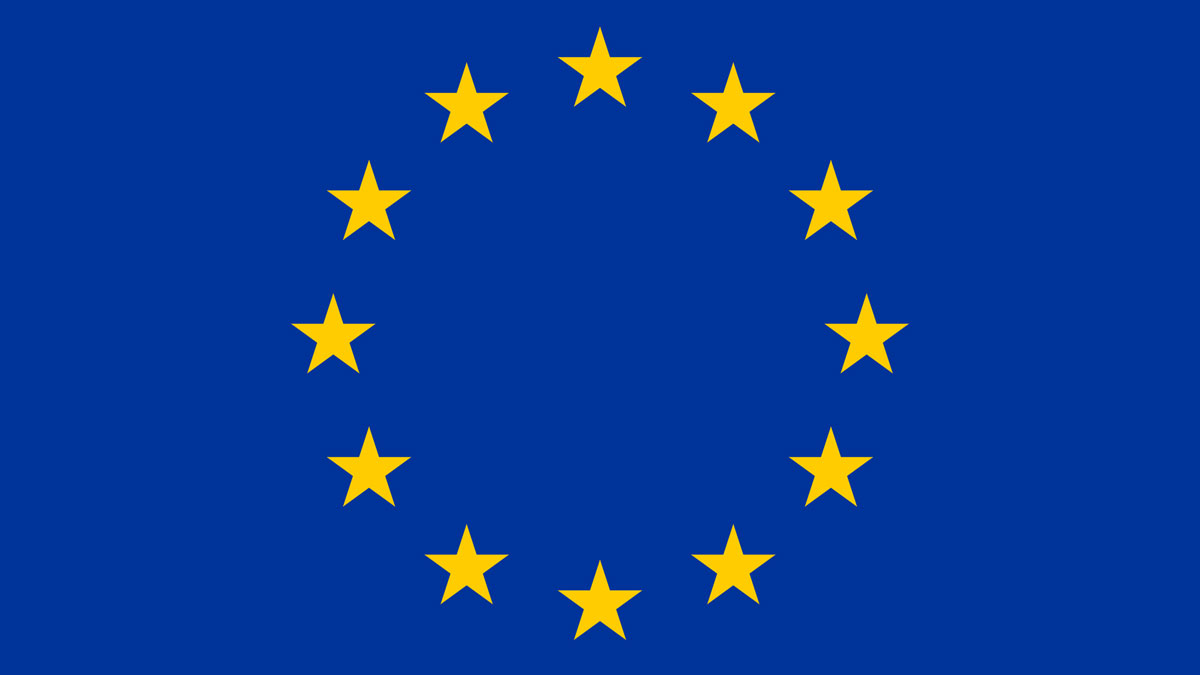 Die Europa-Fahne.