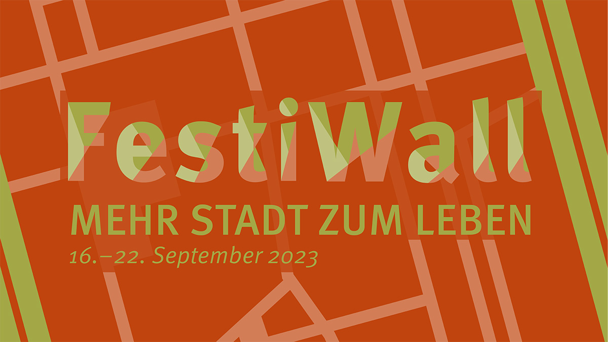 Im September findet das FestiWall auf den vier Wällen statt.Grafiken: Stadt Krefeld, Stadtmarketing