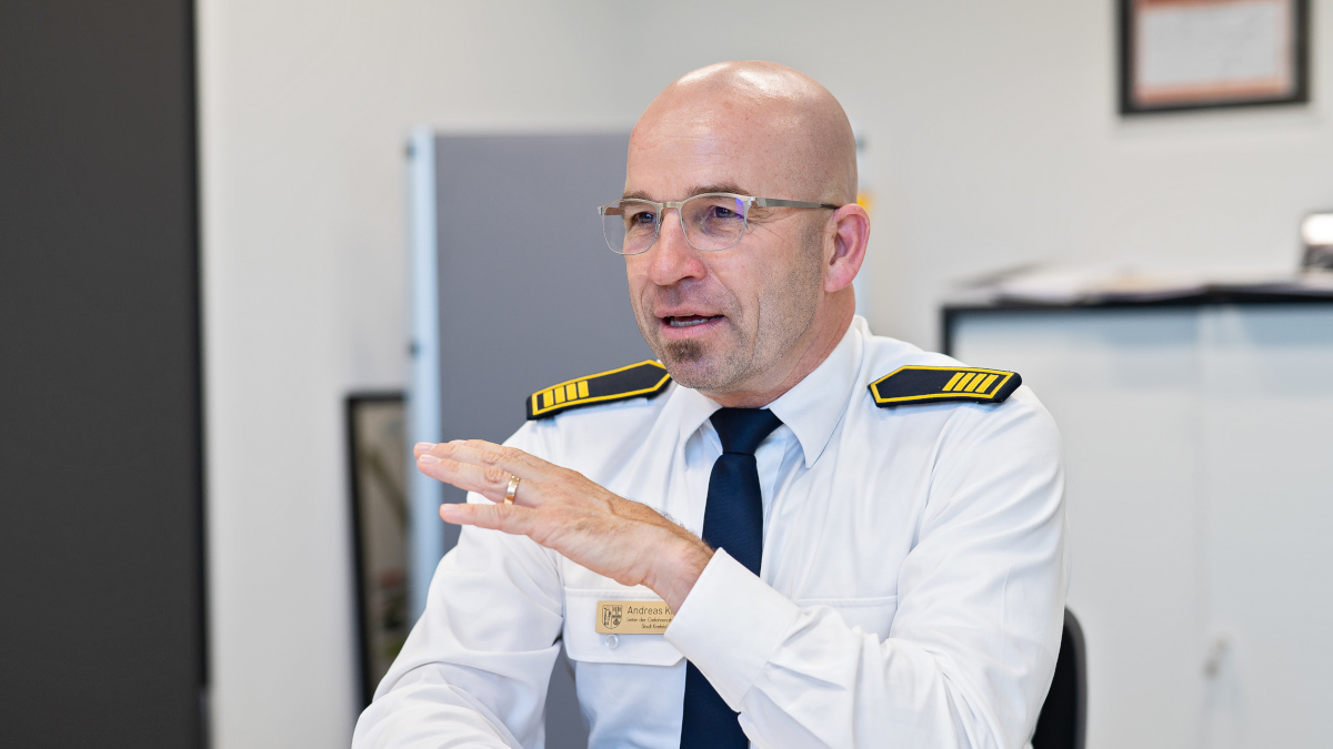 Feuerwehrchef Andreas Klos Bild: Stadt Krefeld, Presse und Kommunikation
