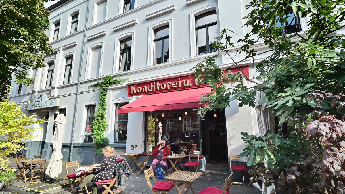 An der Tannenstraße hat ein Eigentümer die Förderung genutzt, um die eigene Fassade aufzuwerten. Bild: Stadt Krefeld, Presse und Kommunikation