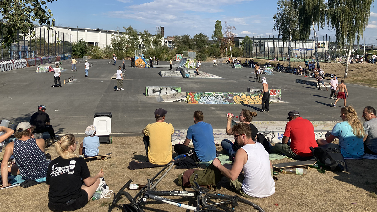 Optimale Bedingungen herrschten beim fünften Skate-Contest auf dem Voltaplatz vor. Foto: Stadt Krefeld, Fachbereich Jugendhilfe