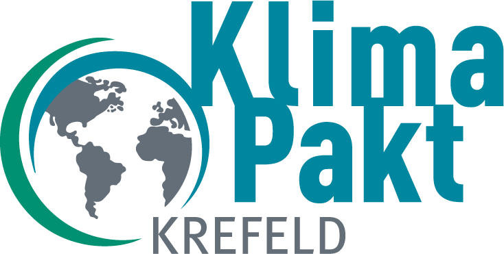 Zu sehen ist das Logo des Krefelder Klimapaktes