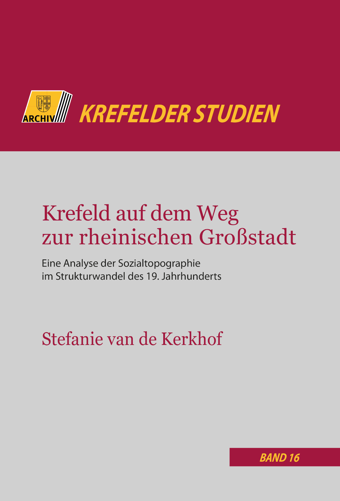 Cover: Krefelder Studien 16