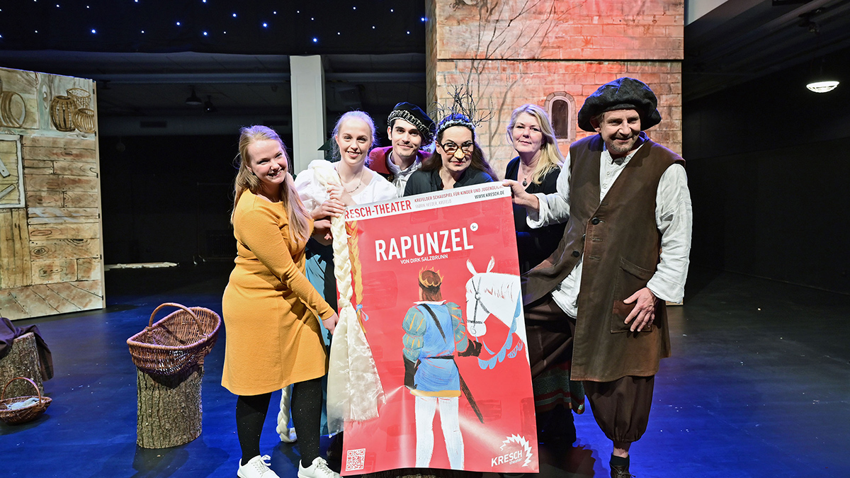 Das Kresch-Theater zeigt in der Weihnachtszeit das Märchen "Rapunzel". Foto: Stadt Krefeld, Presse und Kommunikation