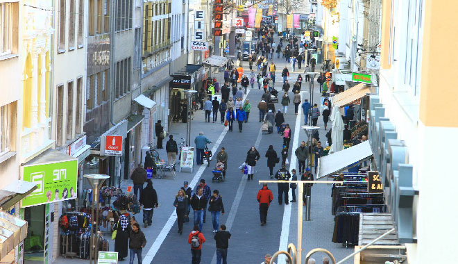 Die Neusser Straße.Foto: Stadt Krefeld, Presse und Kommunikation