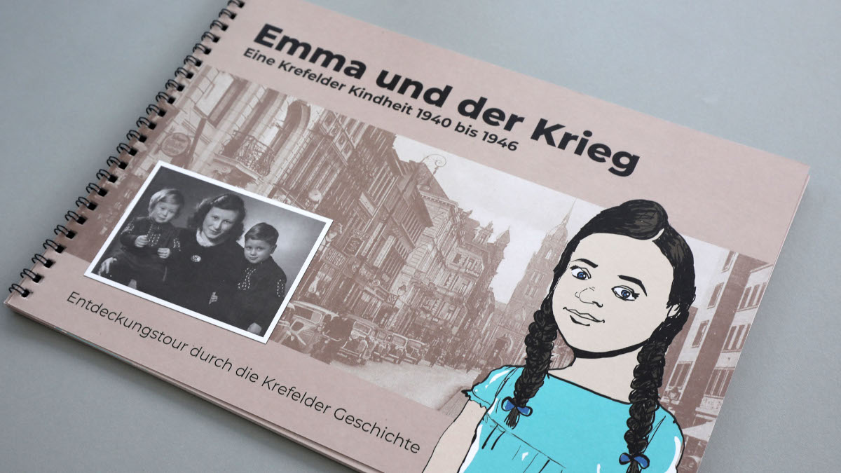 Das Buch "Emma und der Krieg" ist kostenfrei bei der Villa Merländer als NS-Dokumentationsstätte der Stadt Krefeld erhältlich. Bild: Stadt Krefeld, Presse und Kommunikation