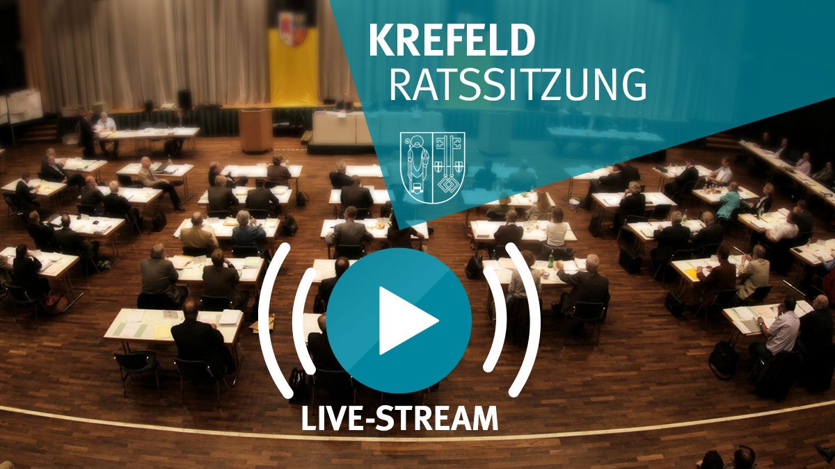 Die Ratssitzung gibt es auch online im Live-Stream. Foto: Stadt Krefeld, Presse und Kommunikation