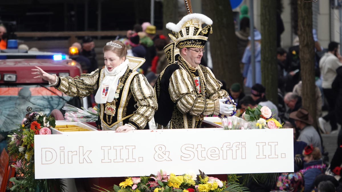Das Krefelder Prinzenpaar 2024. Dirk III und Steffi II. Bild: Stadt Krefeld, Presse und Kommunikation