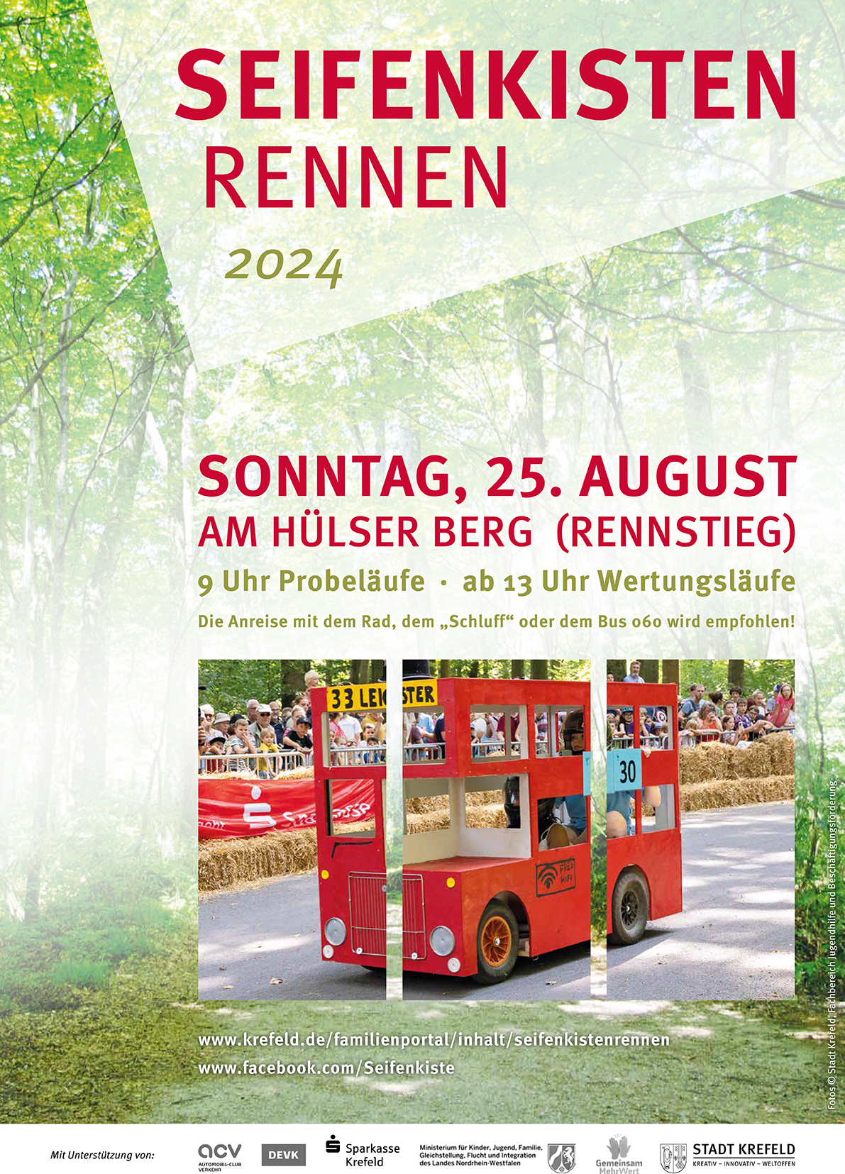 Seifenkisten Rennen am 25. August 2024 am Hülser Berg