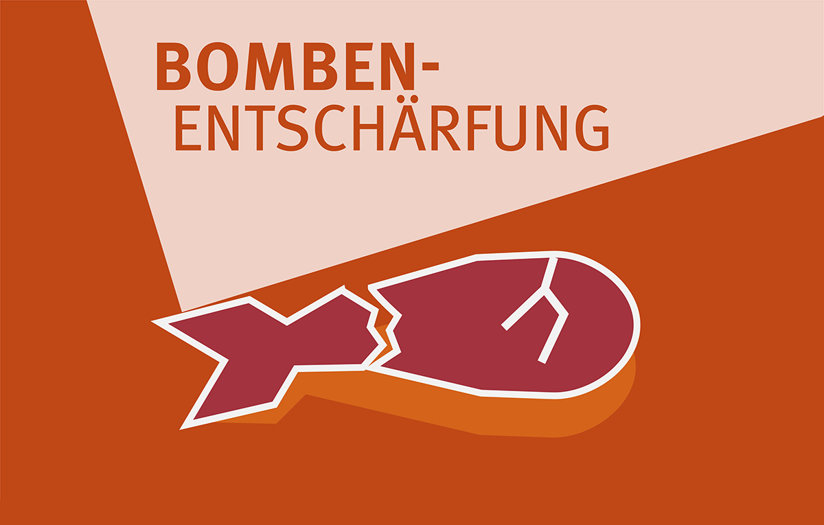 Symbolbild Bombenentschärfung Grafik: Stadt Krefeld, Presse und Kommunikation