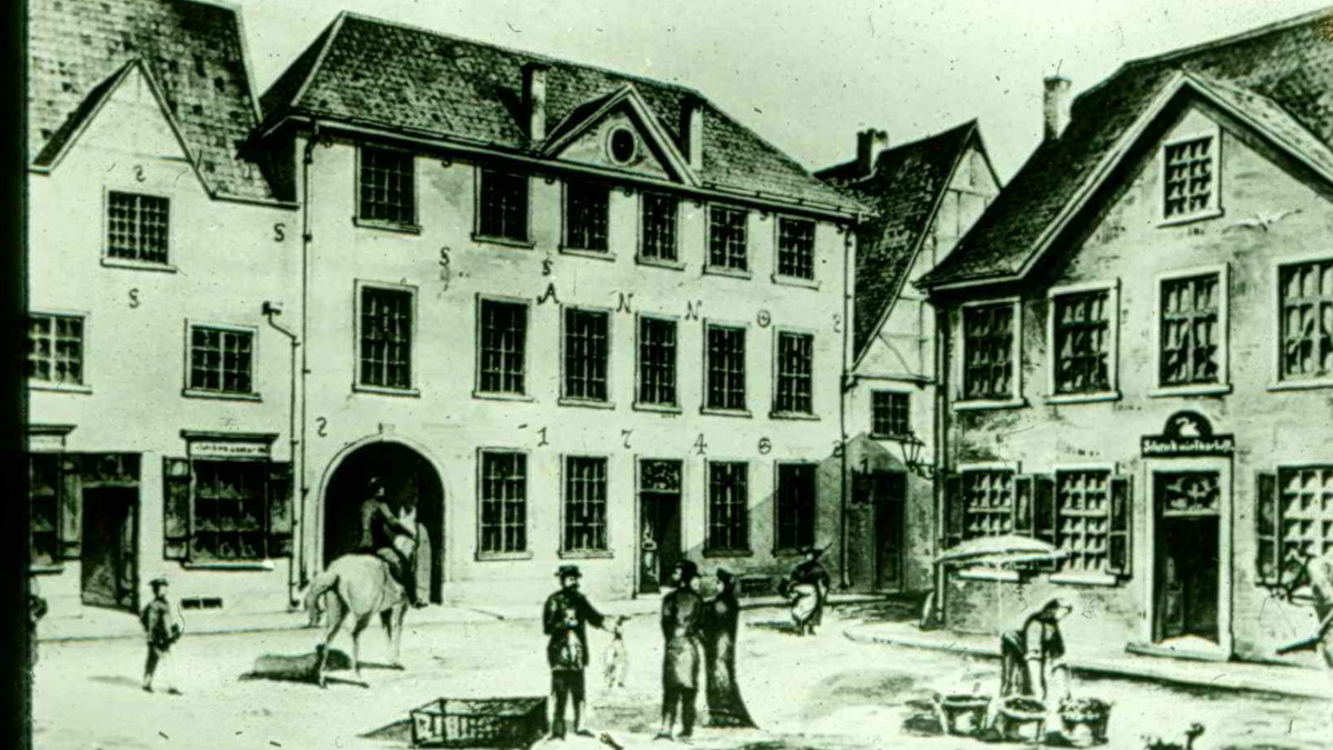 Historische Ansicht des Schwanenmarktes. Bild: Stadt Krefeld, Presse und Kommunikation, Stadtarchiv Krefeld