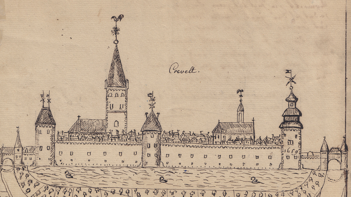 1659 - die erste bekannte Ansicht der Stadt