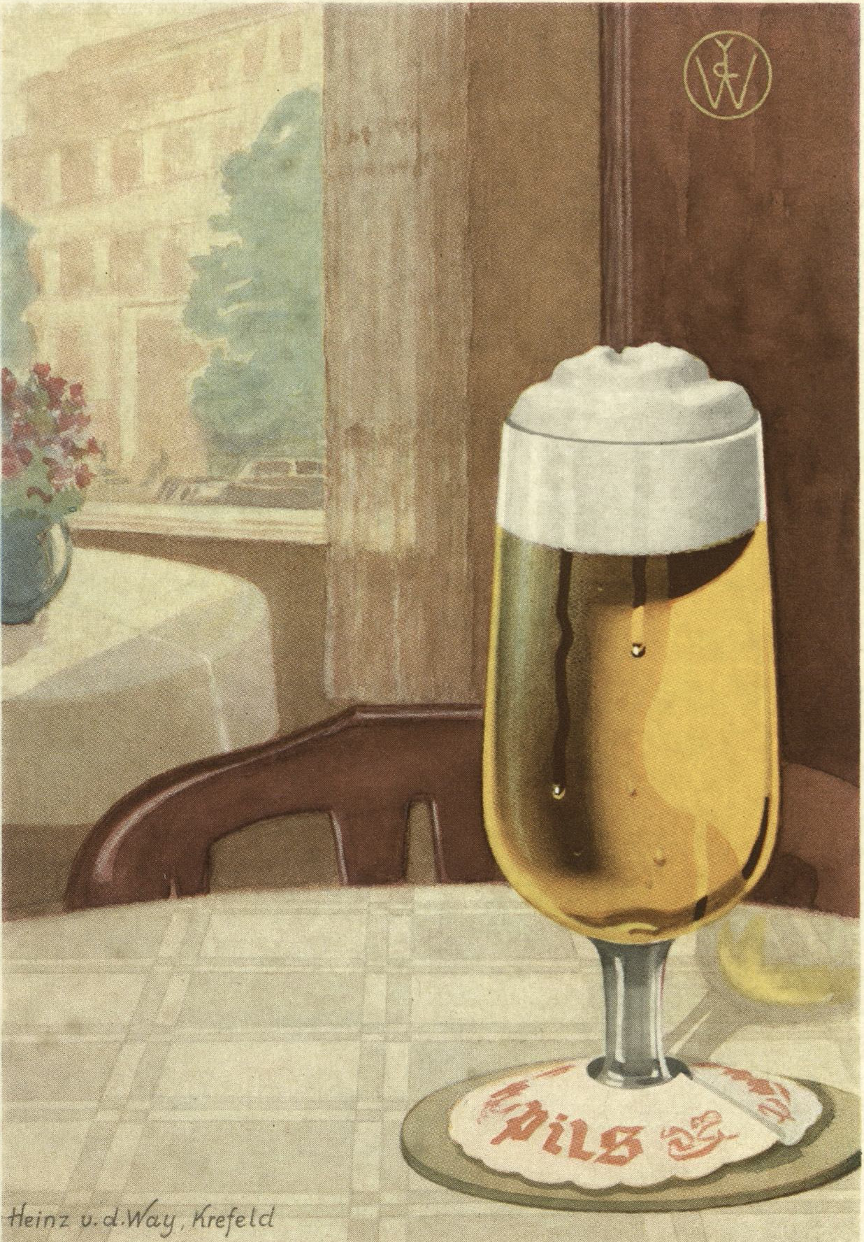 Titelbild der Ausstellung: Studie eines Bierglases auf einem Tisch