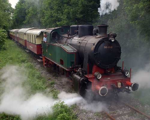 Historische Dampfeisenbahn Schluff. Foto: Stadt Krefeld, Presse und Kommunikation 