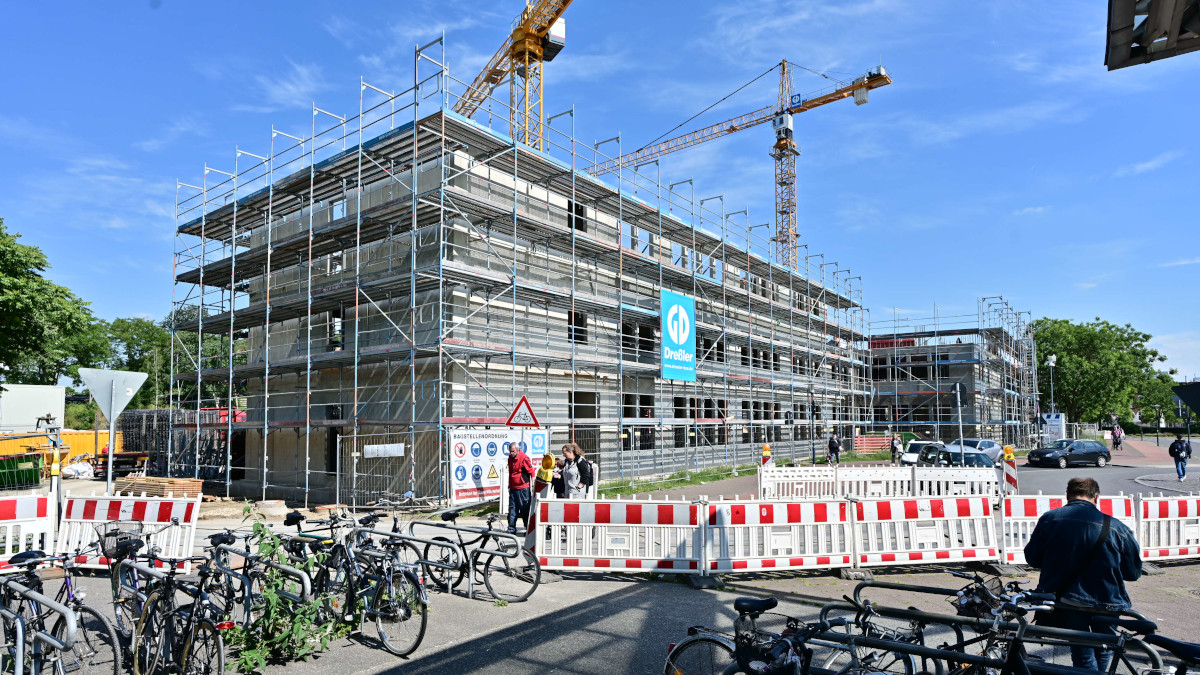 Die Bauarbeiten am Willy-Brandt-Platz machen große Fortschritte.Bild: Stadt Krefeld, Presse und Kommunikation, A. Bischof