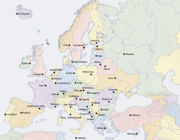 Region, Europa und Partnerstädte